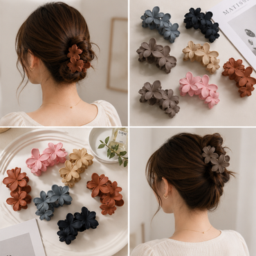 Matte Blossom Hair Claw Clip
