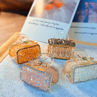 Rectangle Jaw Crystal Luxe Square Shape Hair Claw Random Color  (one Piece )
