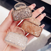 Rectangle Jaw Crystal Luxe Square Shape Hair Claw