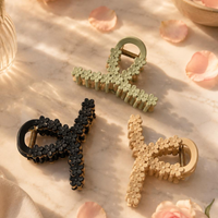 Matte Flower Hair Clamp | Strong Hold Hair Accessory