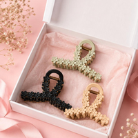 Matte Flower Hair Clamp | Strong Hold Hair Accessory Random Color