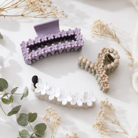 Bloom Petal Hair Clips – Elegant Floral Claw Accessories for Women & Girls