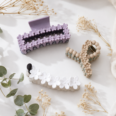 Bloom Petal Hair Clips – Elegant Floral Claw Accessories for Women & Girls