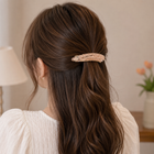 Acrylic Hair Barrette | Strong Hold Hair Accessory Random Color  (one Piece )