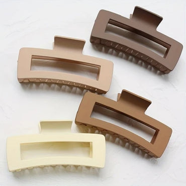 Rectangle Hair Claw Clip in Mute Color ( Random color  )